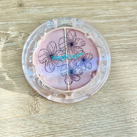 Merrycolor Dual Blush Compact New Pink & Rose Shades Floral Case - Picture 3 of 6